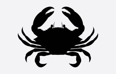 Crab vector art Illustration Isolated on white background clipart