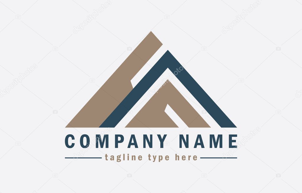 Construction and Real Estate company logo design