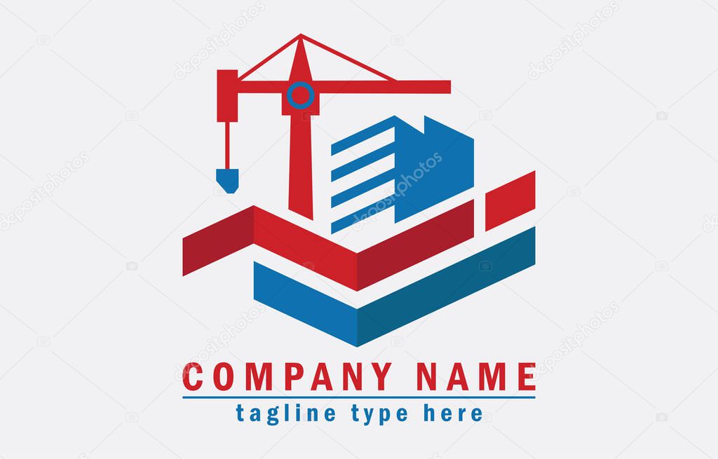 Construction and Real Estate company logo design