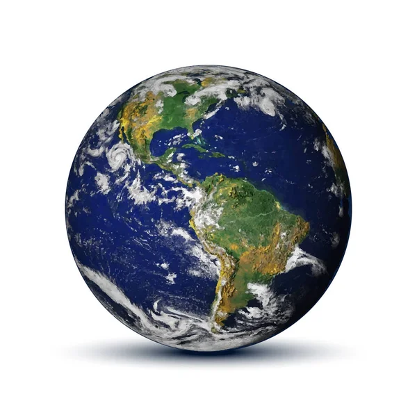 Erdkugel Realistisch Planet Erde Erde Auf Schwarzem Hintergrund Elemente Dieses — Stockvektor