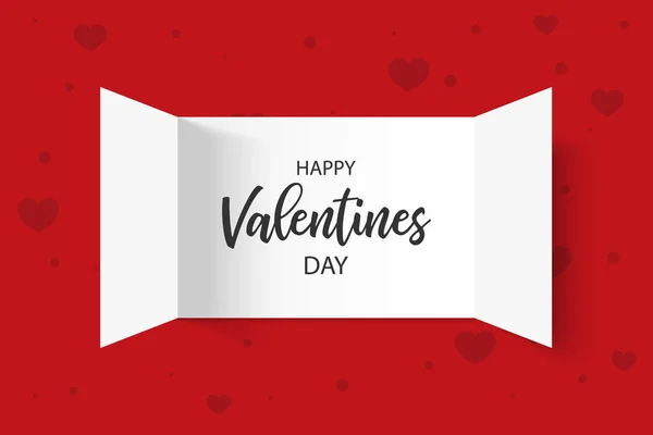 Tarjeta Felicitación San Valentín Feliz Día San Valentín Concepto Amor — Vector de stock