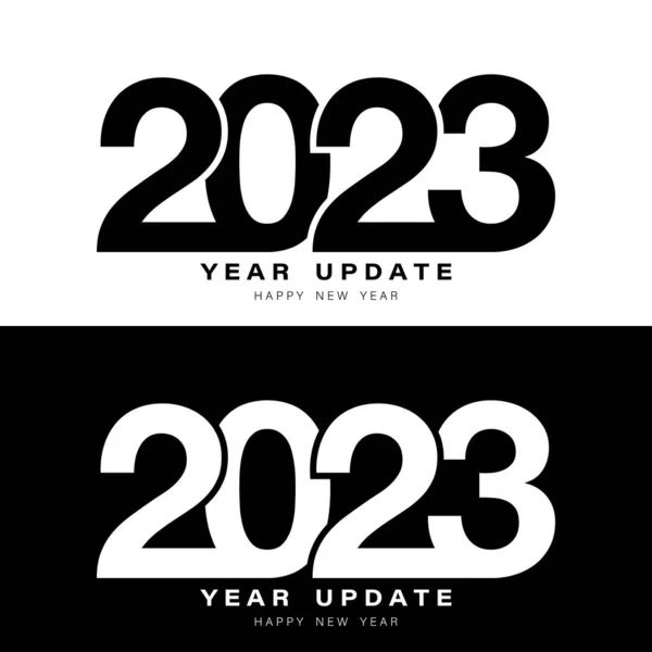 2023 Yıllık Güncelleme 2023 Yılbaşı Afişi Afişi 2023 Pankart Tebrik — Stok Vektör