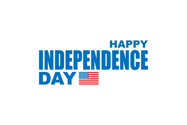 Ιουλίου Χαρούμενη Ημέρα Ανεξαρτησίας Εικονογράφηση Διανύσματος — Διανυσματικό Αρχείο