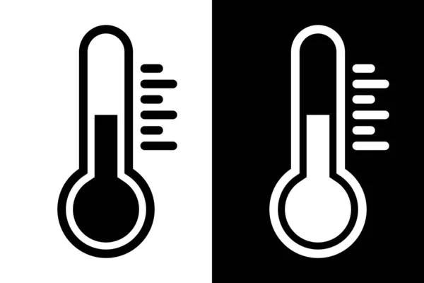 Термометр Векторный Значок Символ Температуры Векторная Иллюстрация — стоковый вектор