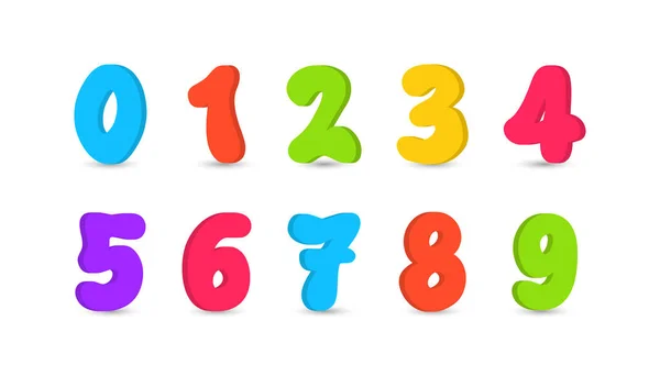 Anzahl Zahlen Von Eins Null Schriftdesign Für Zahl Vektorillustration Vektorgrafiken