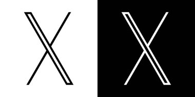 Twitter 'ın yeni logosu. Twitter mı? VINNITSA, UKRAINE - 24 Temmuz 2023