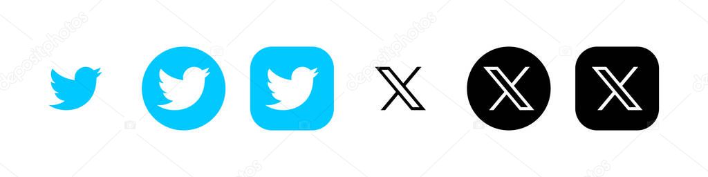 Twitter new Logo. Twitter X. Twitter Logo. VINNITSA, UKRAINE - JULY 25, 2023
