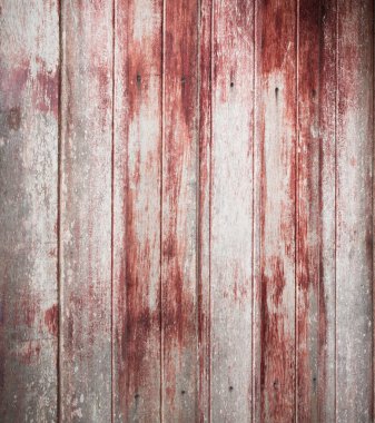 Antika ahşap arka plan ve doku soyulması boya kırmızı.