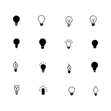 Bu vektör illüstrasyonunda çeşitli stil ve tasarımları gösteren kapsamlı bir ampul ikonu seti yer almaktadır. Yaratıcı projeleri geliştirmek için mükemmel, bu koleksiyon çok yönlüdür