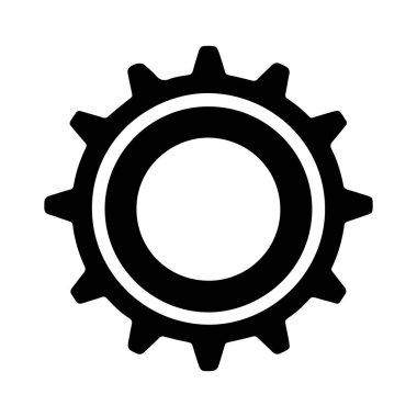 Çarklı vektör düz simgesi