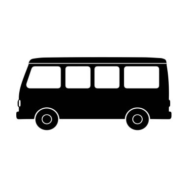 Siyah beyaz arka plan üzerinde izole Van