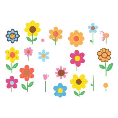 Renkli el çizimleri koleksiyonu