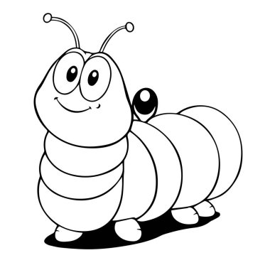 Çocuklar için mutlu çizgi film çizimleri.