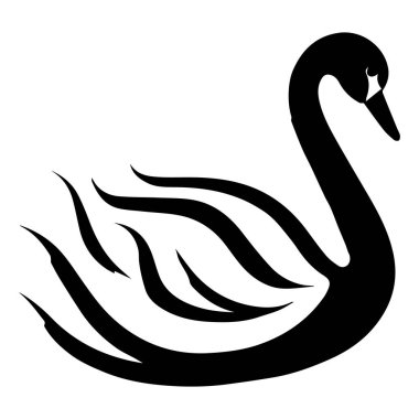 Uçarken stilize edilmiş sinekkuşu silueti