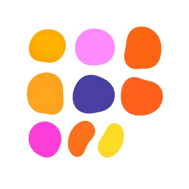 Soyut renkli şekiller arka plan tasarım elementleri