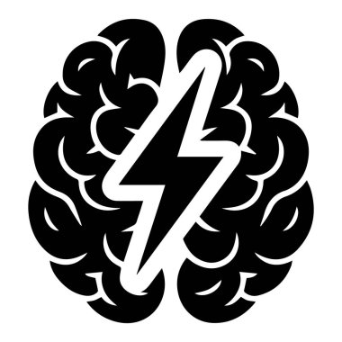 Yıldırımlı bir beyin zekayı, yeniliği ve yaratıcı düşüncenin gücünü simgeler.