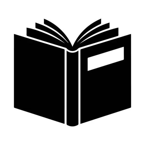 Beyaz arkaplanda izole edilmiş boş sayfaları olan, bilgi ve eğitimi simgeleyen açık bir kitabın vektör sanatı