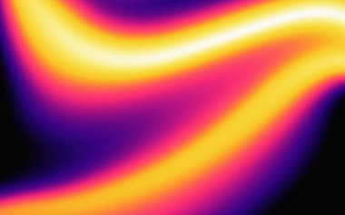 Hareket grafikleri ya da web tasarımı için siyah üzerine bulanık turuncu ışık dalgası