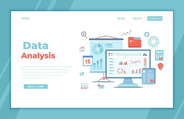 Análisis Datos Contabilidad Análisis Informe Investigación Planificación Gráficos Diagramas Gráficos — Archivo Imágenes Vectoriales