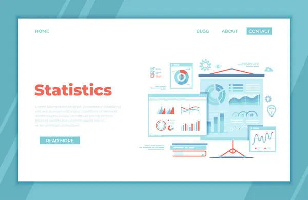 Presentación Estadística Datos Estadísticos Seguimiento Análisis Gráficos Gráficos Diagramas Infografías — Archivo Imágenes Vectoriales