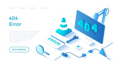 404 Hata Sayfası bulunamadı. İnternet bağlantısı sorunu. Elektrik prizi prizinin fişini çek. Beyaz arkaplanda ağ için sayfa şablonu indiriliyor.