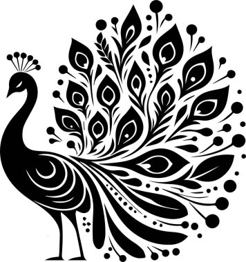 Acock kuşunun vektör illüstrasyonu