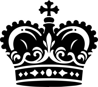 Kraliyet sembollü kraliyet tacı