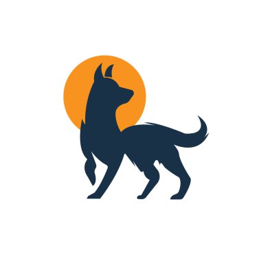 Beyaz arka planda köpek eğitim logosu fikri işinizin bir sembolü haline gelir. Köpek eğitme ikonları kavramı.