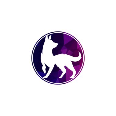Beyaz arka planda köpek eğitim logosu fikri işinizin bir sembolü haline gelir. Köpek eğitme ikonları kavramı.