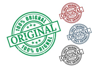 Özgünlük Garantili Özgün İçerik Damgaları Tasarım Elementleri