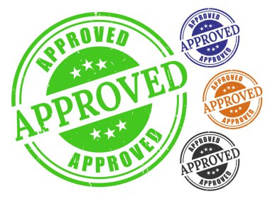 Onaylanmış Yeşil Mavi Turuncu Siyah Çok Yönlü Onaylama Grafikleri