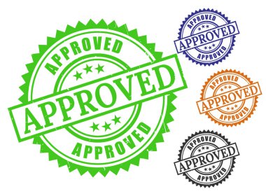 Onaylanmış Yeşil Mavi Siyah Turuncu Kauçuk Damgası İşletme Onayı Resmi Grafik Onayı