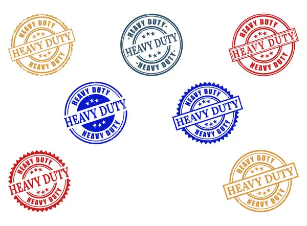 Ağır Görev Kauçuk Damgası Tasarım Elementleri Mührü Paketi