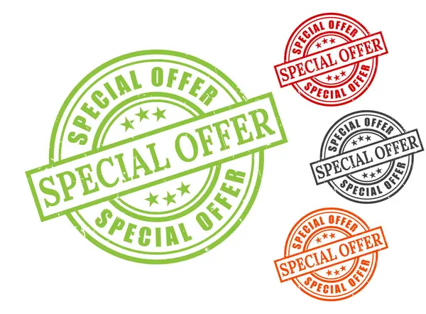 Bir Özel Teklif Pul Vektörü Seti, İndirimli Tanıtım Etiketi