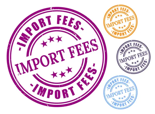 Bir Vergi Kartı Paketi, Grunge Lastik Gümrük Mühürü Mühürleme Ayarları  