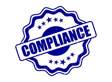 Dekoratif Sınır Uyumu İş ve Yasal İçin Mavi Lastik Damga