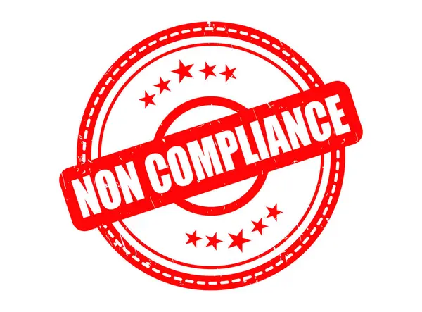 Çift Çember Noktalı Sınır Uyumsuz Kırmızı Lastik Damgası