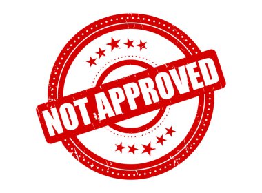 Noktalı Çember ile Onaylanmamış Kauçuk Mühür