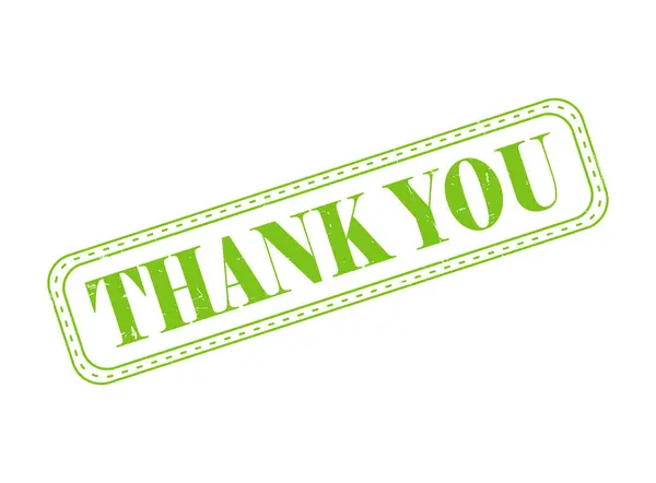 Özeti olan bir teşekkür damgası mührü.