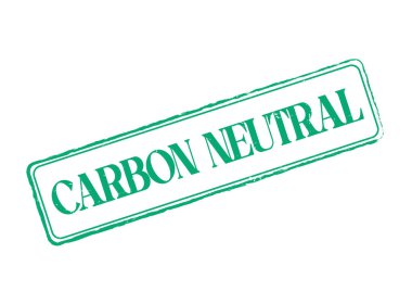 Bir Karbon Nötr Plastik Mühür Taslak ve Metin