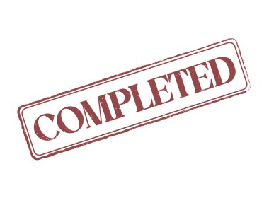 Taslak ve Metin içeren Tamamlanmış Lastik Mühür