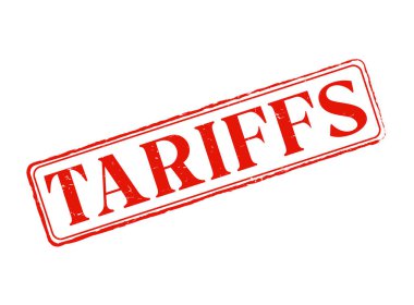 Özeti ve metni olan bir Tariffs Lastik Mühür Mührü