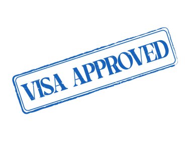 Bir Visa Onaylı Kauçuk Mühür Taslak ve Metin