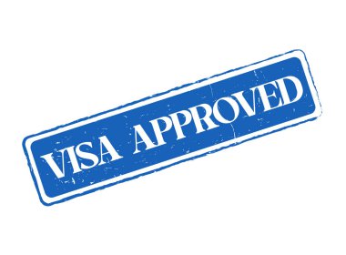Seyahat ve Göçmenlik için Onaylanmış Bir Visa Kauçuk Damga Mührü
