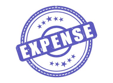 Bir Yıldız Sınırı ile Gider Kauçuk Mührü