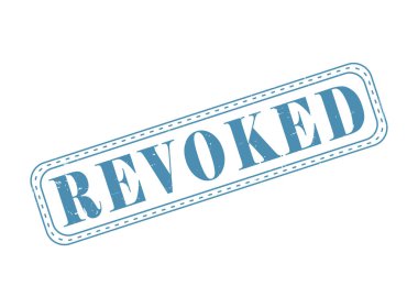 Üzerinde taslak olan feshedilmiş bir Kauçuk Mühür