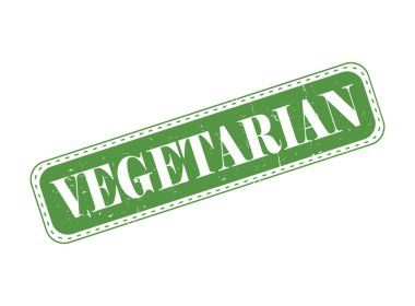 Bir Vejetaryen Lastik Mühür.