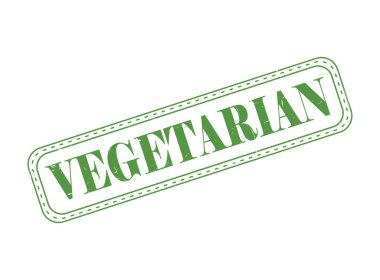 Bir Vejetaryen Lastik Mühür mührü.