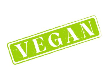 Vegan Ürünleri ve Bilgileri İçin Vegan Lastik Damga Mührü