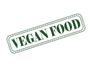 Bir VEGAN Gıda Lastik Mühür Mührü